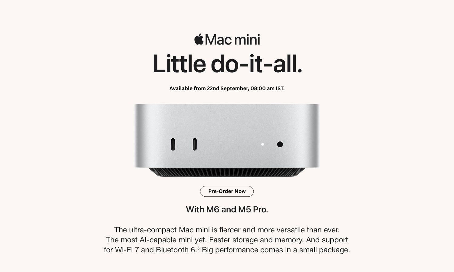 Mac mini marketing section 1