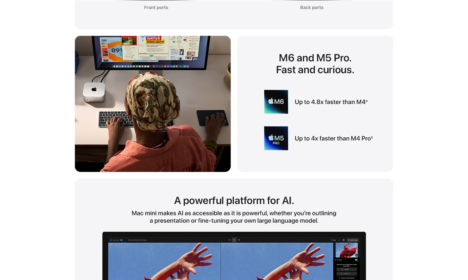 Mac mini marketing section 3