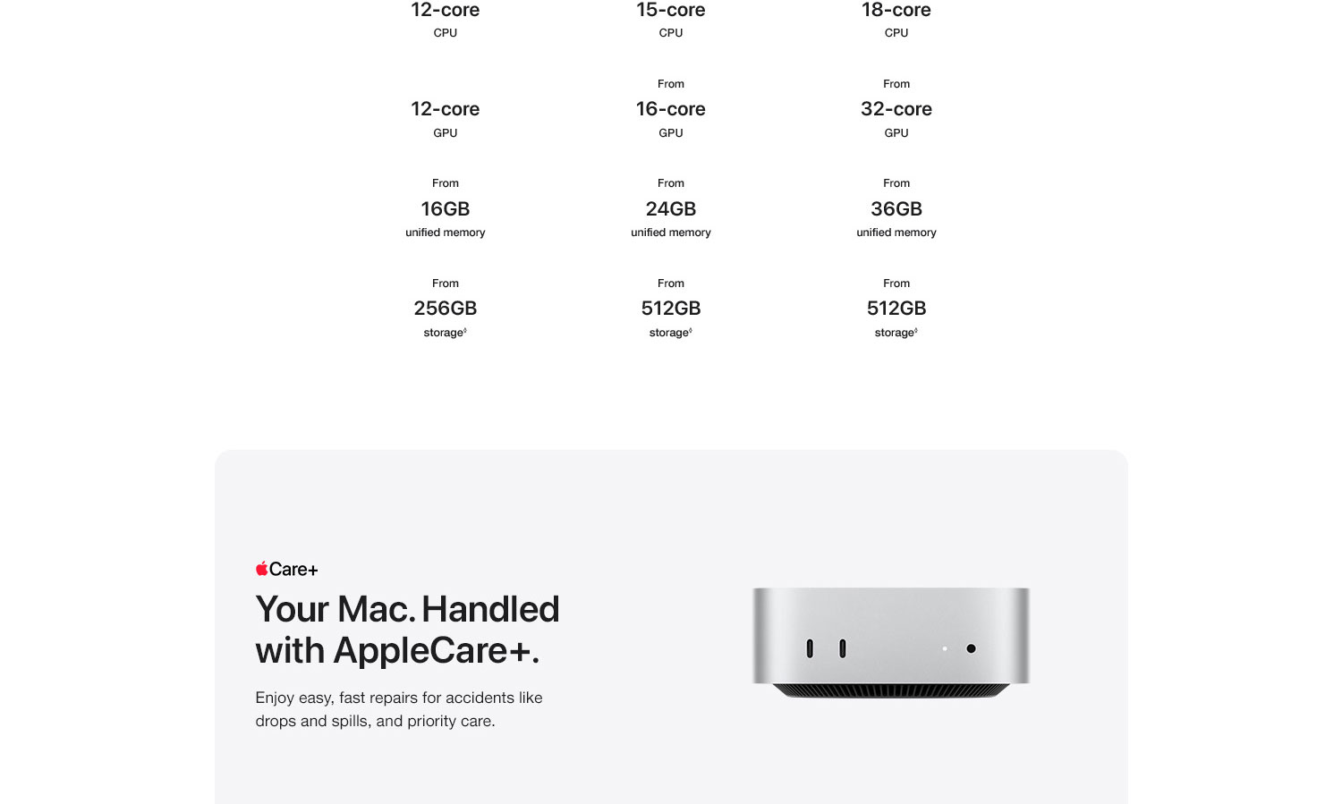 Mac mini marketing section 8