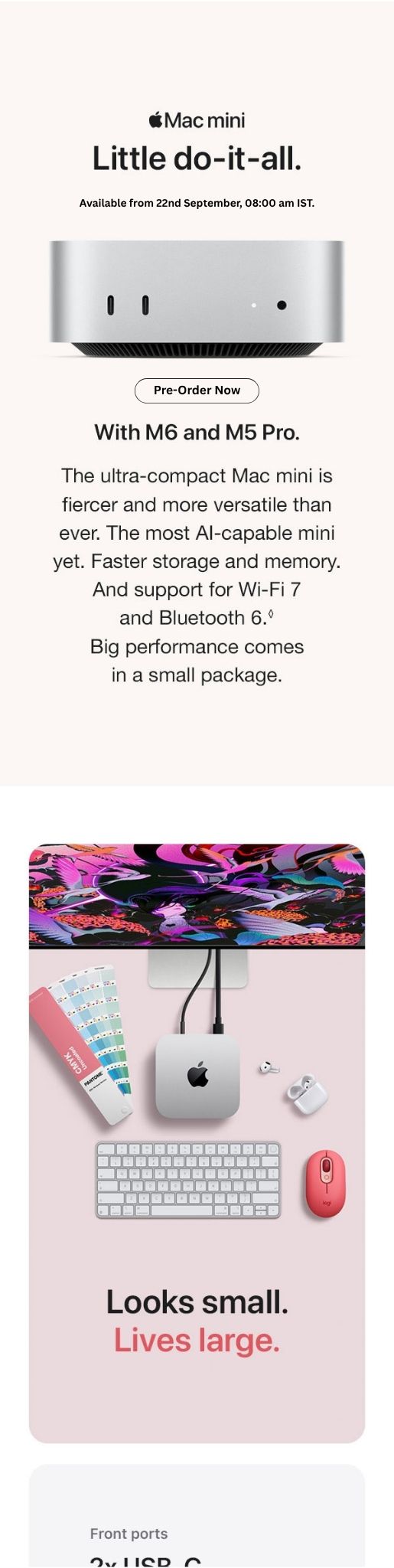 Mac mini marketing section 1
