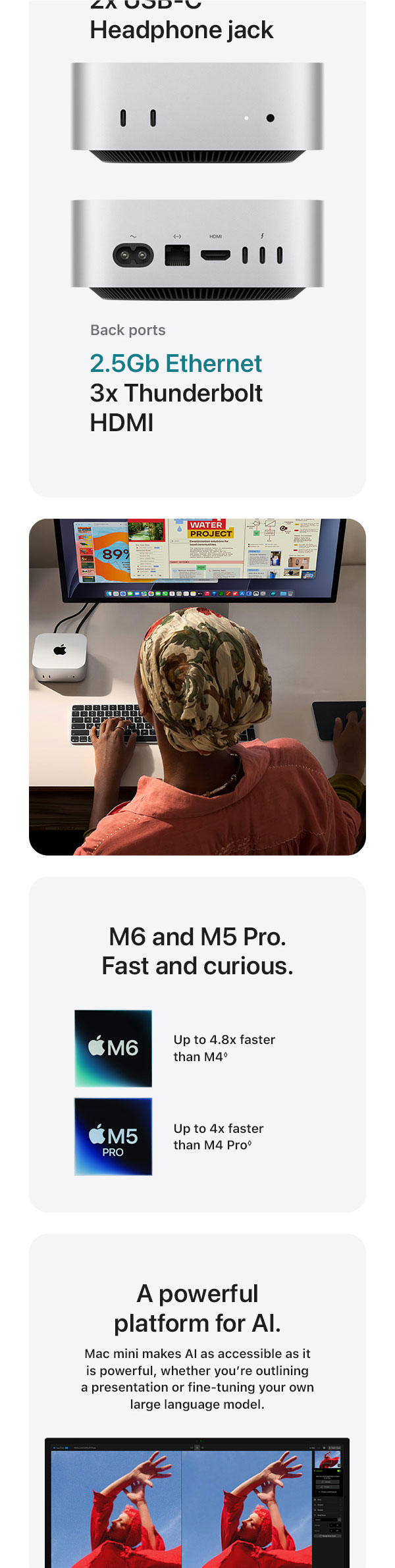 Mac mini marketing section 2