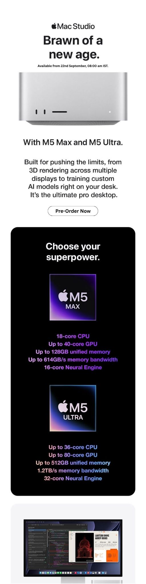 Mac Studio marketing section 1