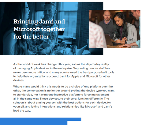 Bringing Jamf and Microsoft together for the better