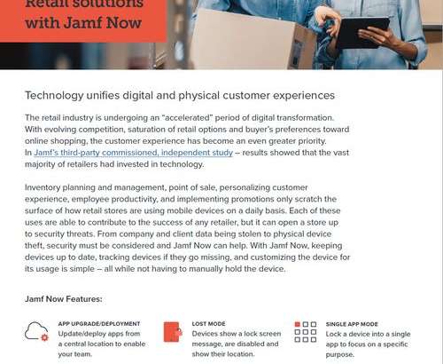 Retail solutions with Jamf Now